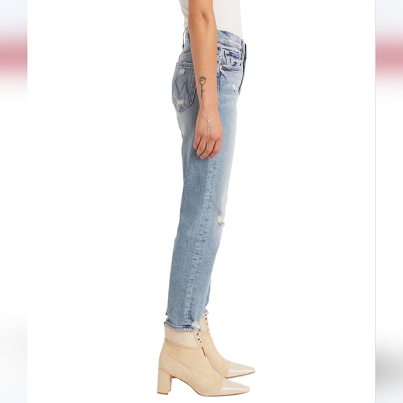 Mother Superior The Tomcat in The Confession Size 26 Distressed Jeans Button Fly - Picture 2 of 9